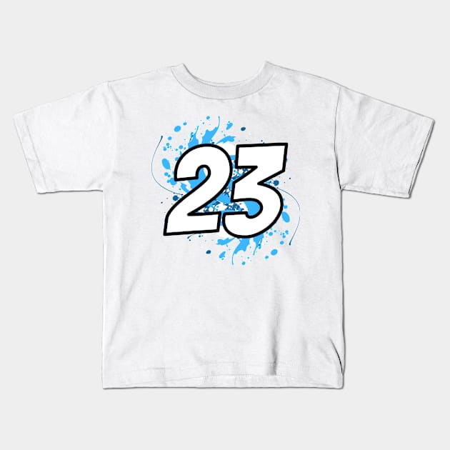 Alexander Albon Driver Number Kids T-Shirt by GreazyL